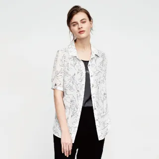 蜜雪兒MySHEROS-圓領線條交錯鬆緊帶下擺雪紡上衣-梨/駝-1210-21654-52 歷史價格詳細信息