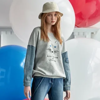 蜜雪兒MySHEROS-純棉小V領格紋拼接菱格紋半排扣上衣-綠-1310-31660-60 歷史價格詳細信息