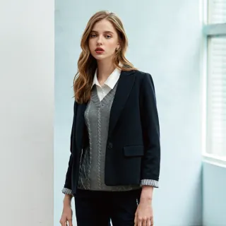 蜜雪兒MySHEROS-羊毛素色針織套頭上衣-酒紅-0410-34276-36 歷史價格詳細信息