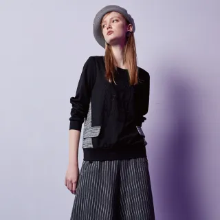 蜜雪兒MySHEROS-圓領格紋綁帶造型上衣-藍-1210-21685-70 歷史價格詳細信息