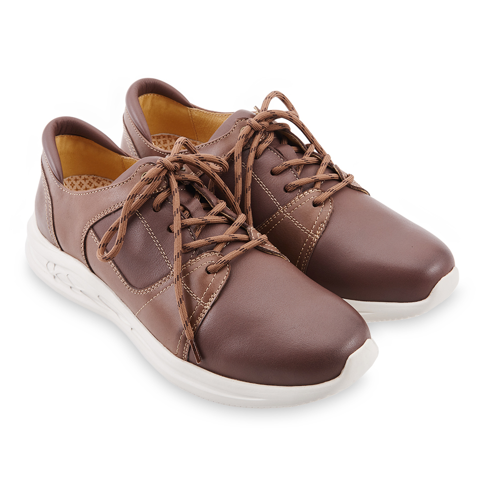 A.S.O 勁步雙核心 真皮拼接魔鬼氈奈米紳士鞋- 咖啡 歷史價格詳細信息