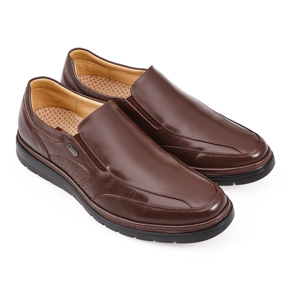 A.S.O 勁步雙核心 真皮拼接魔鬼氈奈米紳士鞋- 咖啡 歷史價格詳細信息