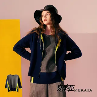 【KERAIA 克萊亞】跳tone多色配條襯衫式外套 歷史價格詳細信息