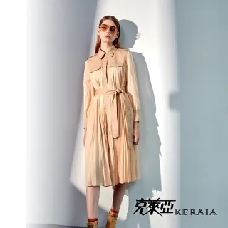【KERAIA 克萊亞】奶油歐蕾100%綿羊皮K字短外套 歷史價格詳細信息
