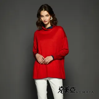 【KERAIA 克萊亞】冬日小動物派對羊毛針織上衣(藍色) 歷史價格詳細信息