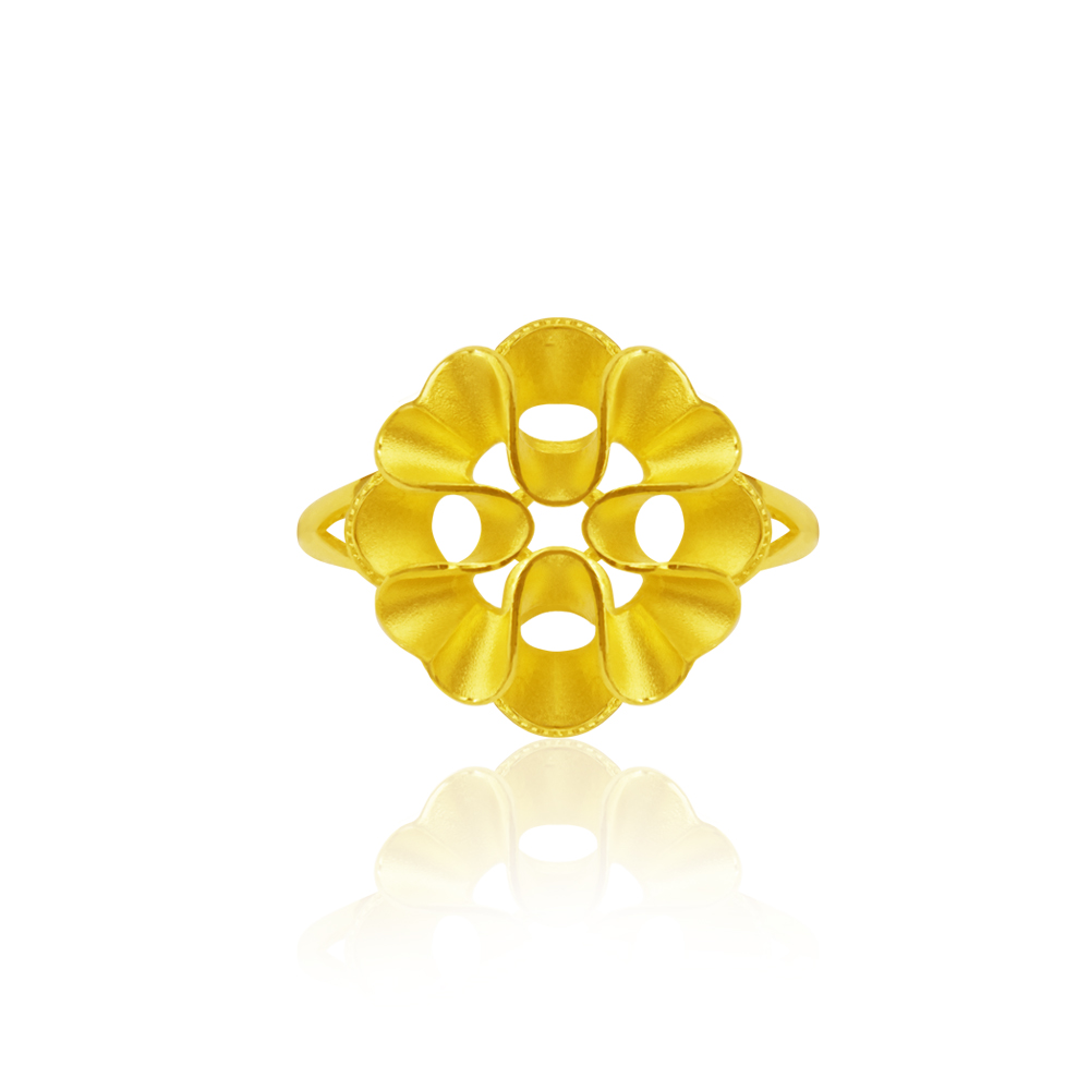 今生金飾  花舞相伴耳環  純黃金耳環 歷史價格詳細信息