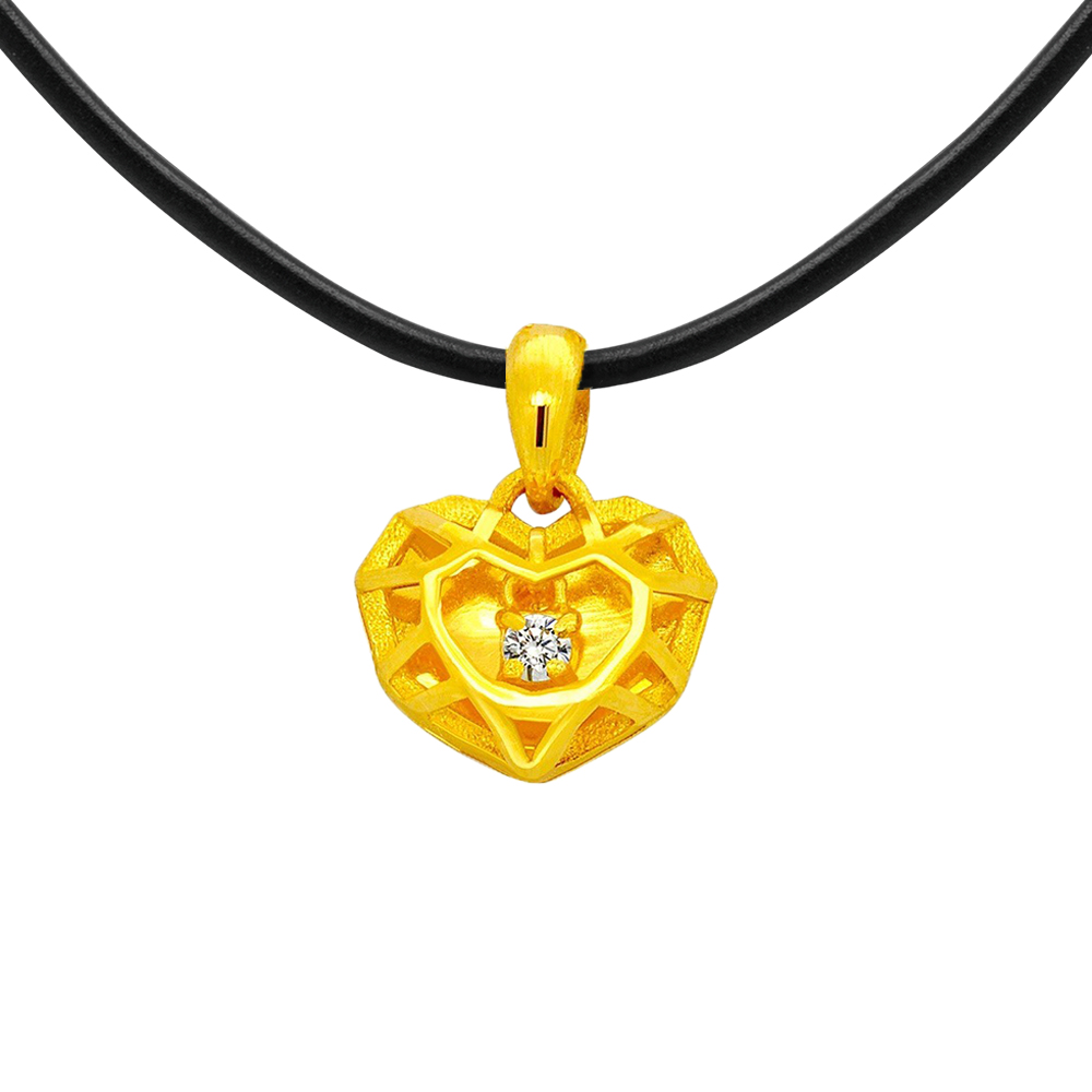 今生金飾 堅貞愛情墜 時尚黃金墜飾 歷史價格詳細信息