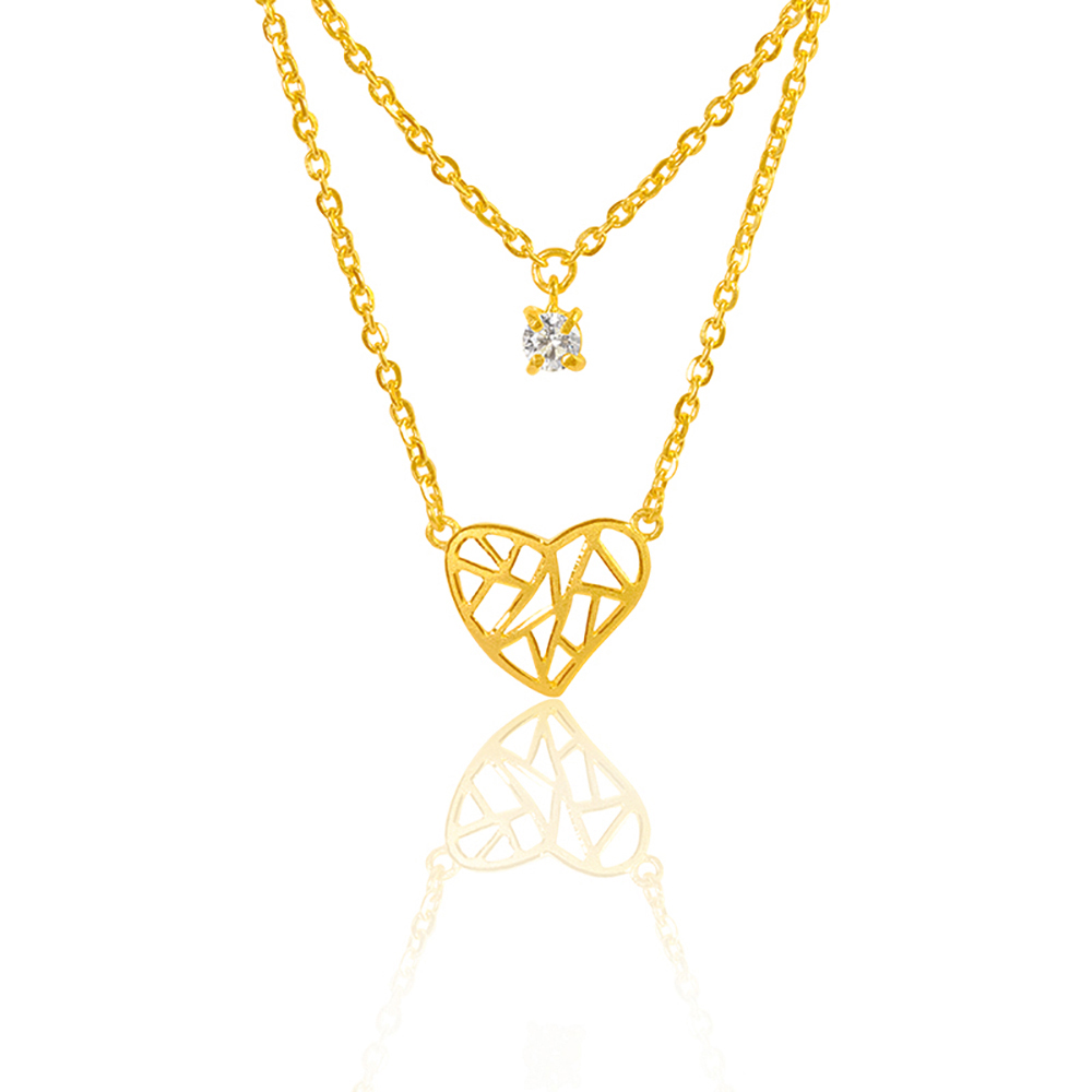 今生金飾 墜入情網項鍊 時尚黃金項鍊 歷史價格詳細信息