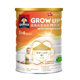 【QUAKER 桂格】三益菌成長奶粉 1500g*12罐(3號 1-4歲幼童適用 1111限量任選送波力) 歷史價格詳細信息