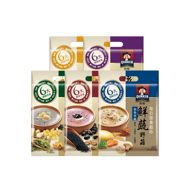 QUAKER 桂格 營養榖珍麥片 穀麥全餐無添加糖/黑穀珍寶/杏仁蓮子/核桃堅果無添加糖 10包/袋 蝦皮直送 現貨 歷史價格詳細信息