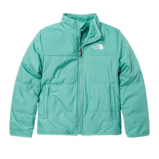 【The North Face 官方旗艦】北面兒童綠色DWR防潑水舒適保暖兩面穿抓絨外套｜8A3F5IF 歷史價格詳細信息
