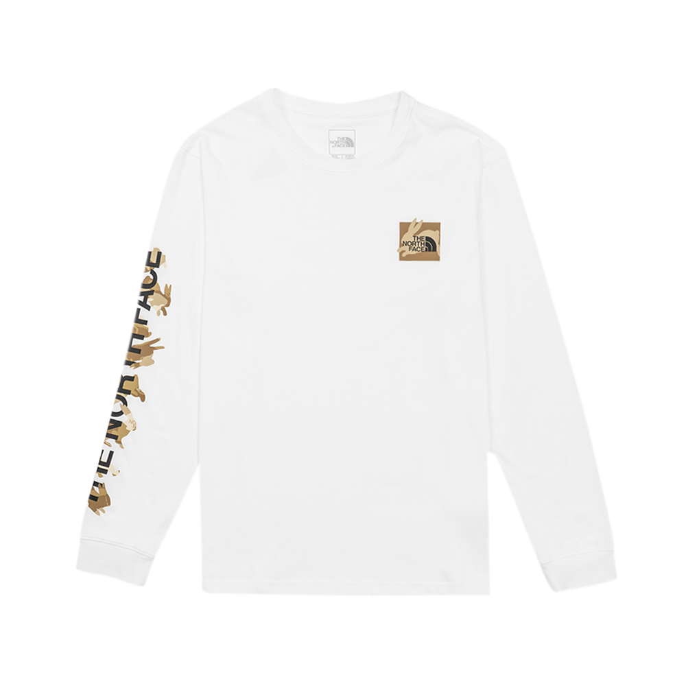 【新年款】The North Face北面男款白灰色兔紋迷彩防水透氣寬鬆連帽衝鋒衣｜7UR9II6 歷史價格詳細信息