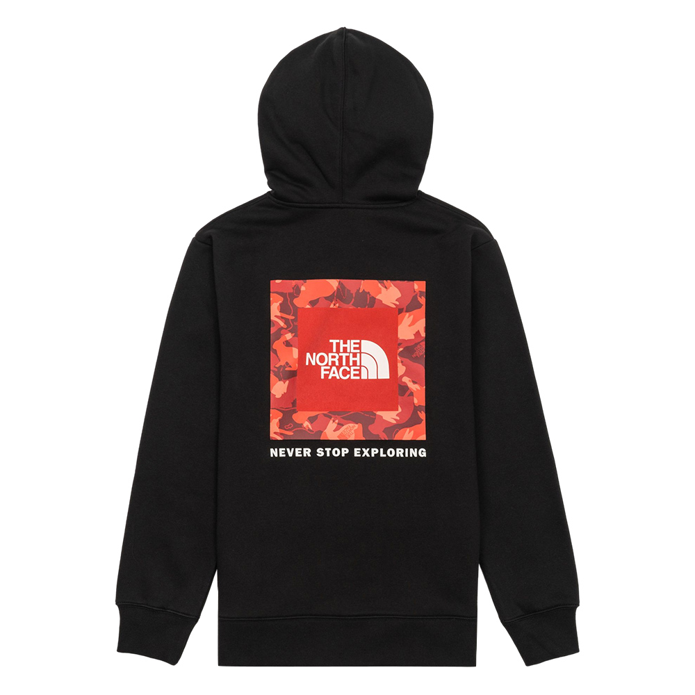 【新年款】The North Face北面男款黑色背部兔紋迷彩印花寬鬆連帽大學T｜81QFJK3 歷史價格詳細信息