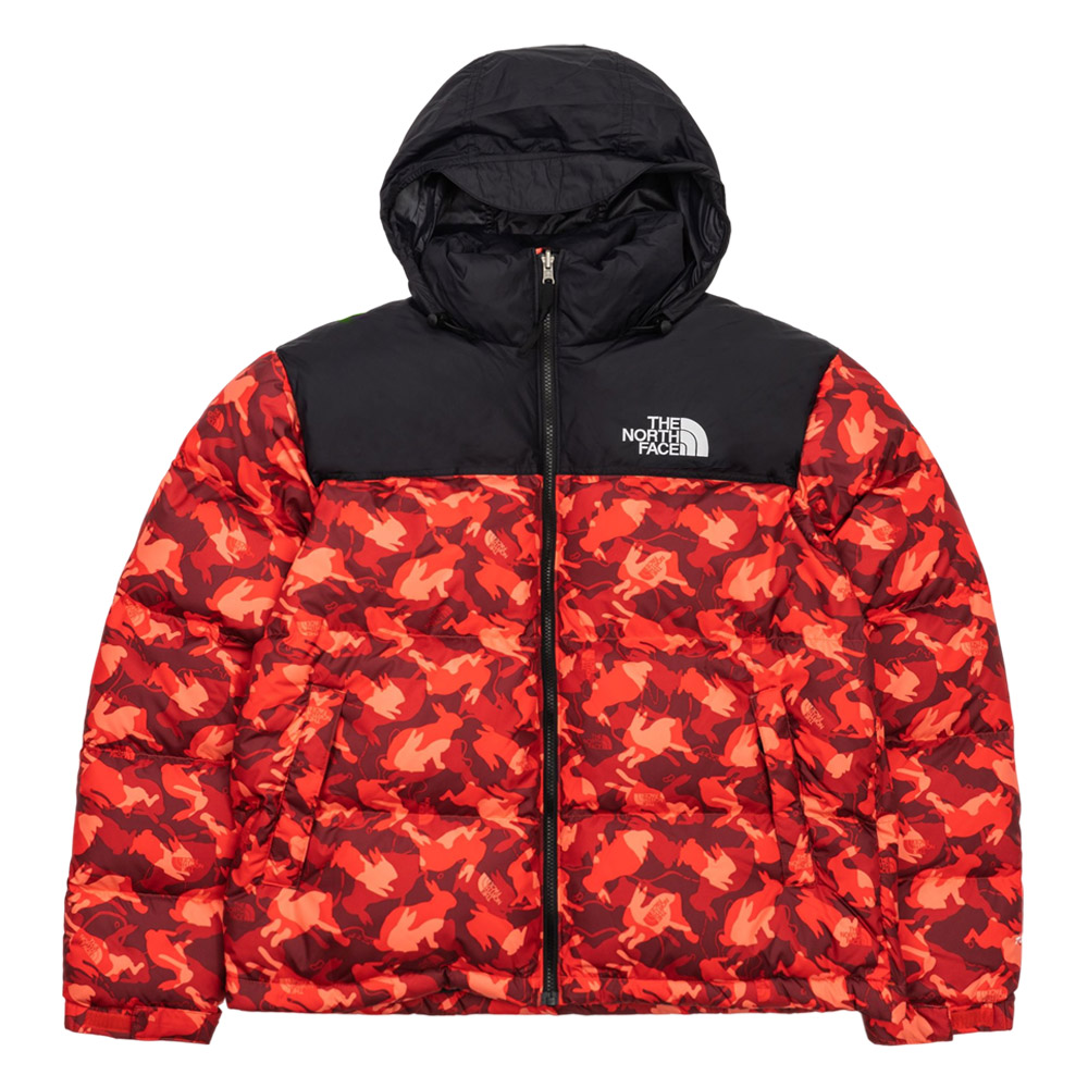 【新年款】The North Face北面男款棕色兔紋迷彩防潑水滿版印花可打包羽絨外套｜3C8DII7 歷史價格詳細信息