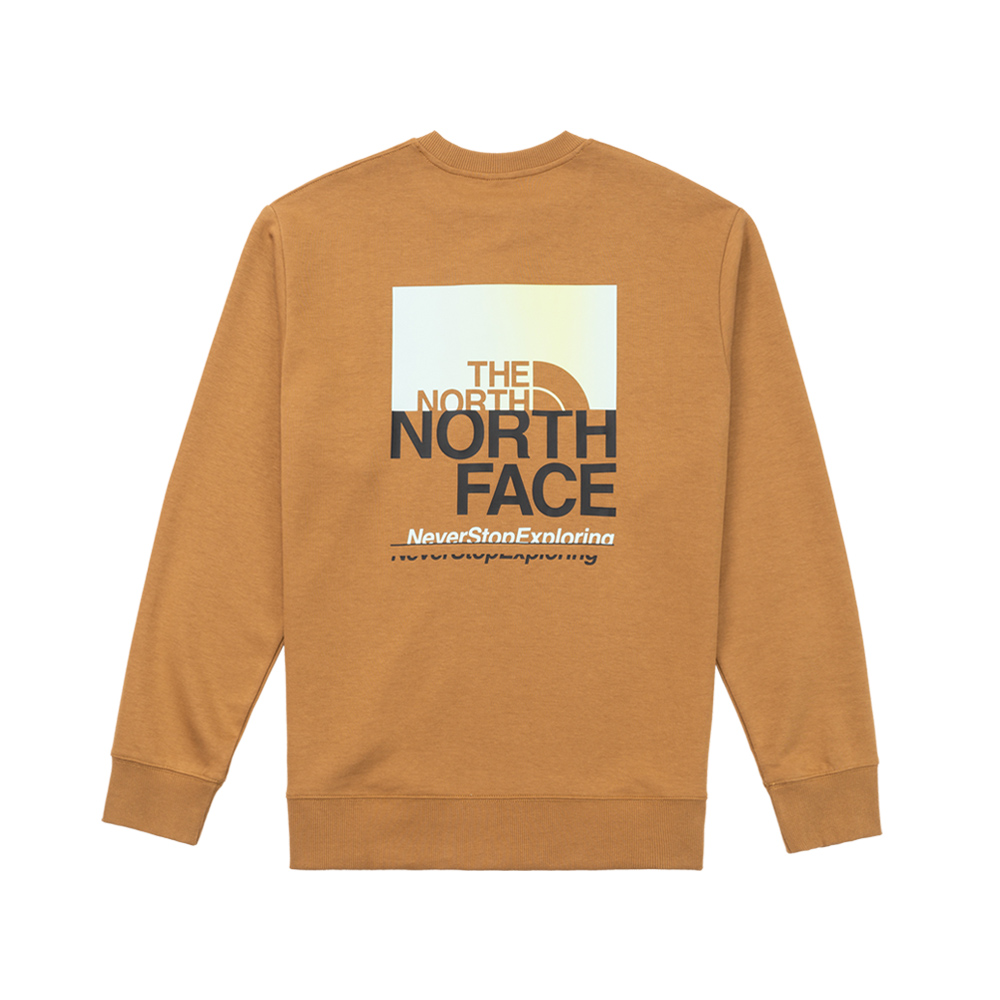 The North Face北面男款棕色胸前拼接單邊口袋寬鬆大學T｜7WDL173 歷史價格詳細信息