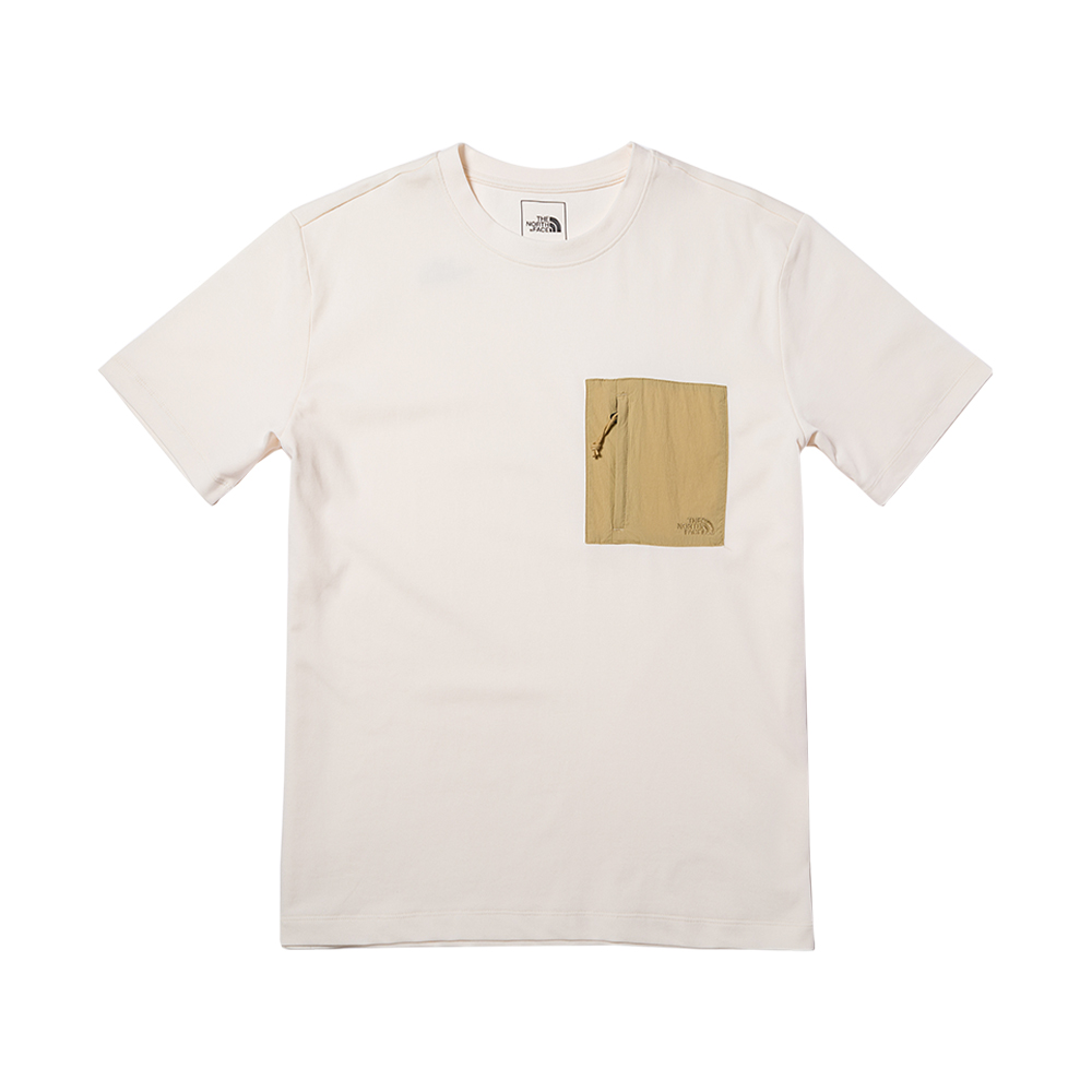 The North Face北面男款米白色胸前大尺寸潑墨印花長袖大學T｜86Q0N3N 歷史價格詳細信息