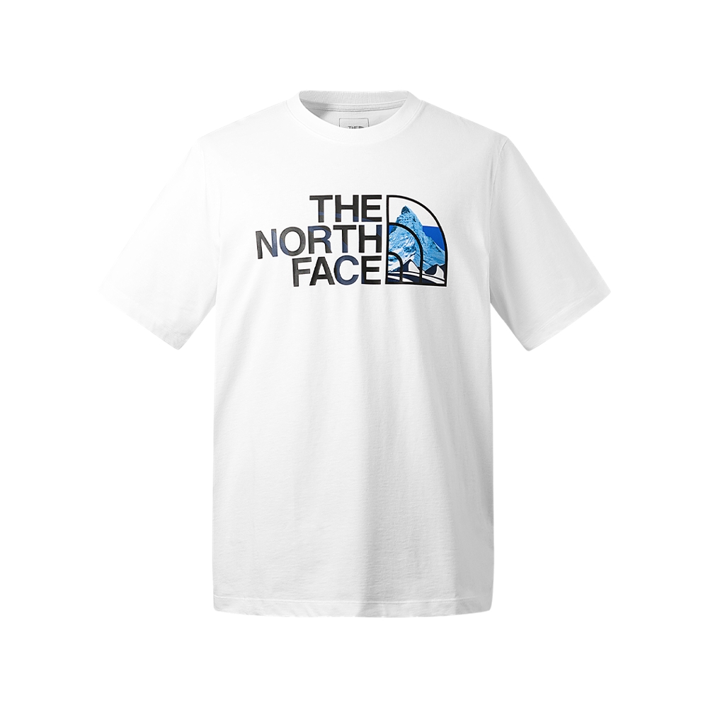 The North Face北面男款白色風景圖案LOGO印花短袖T恤｜81MWFN4 歷史價格詳細信息