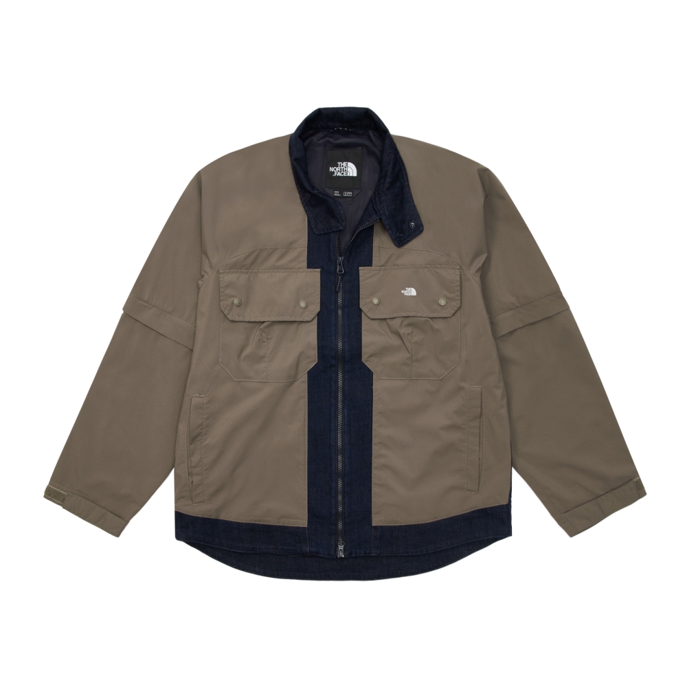 The North Face北面UE男款深藍色牛仔拼接吸濕透氣耐磨連帽外套｜7W96DG7 歷史價格詳細信息