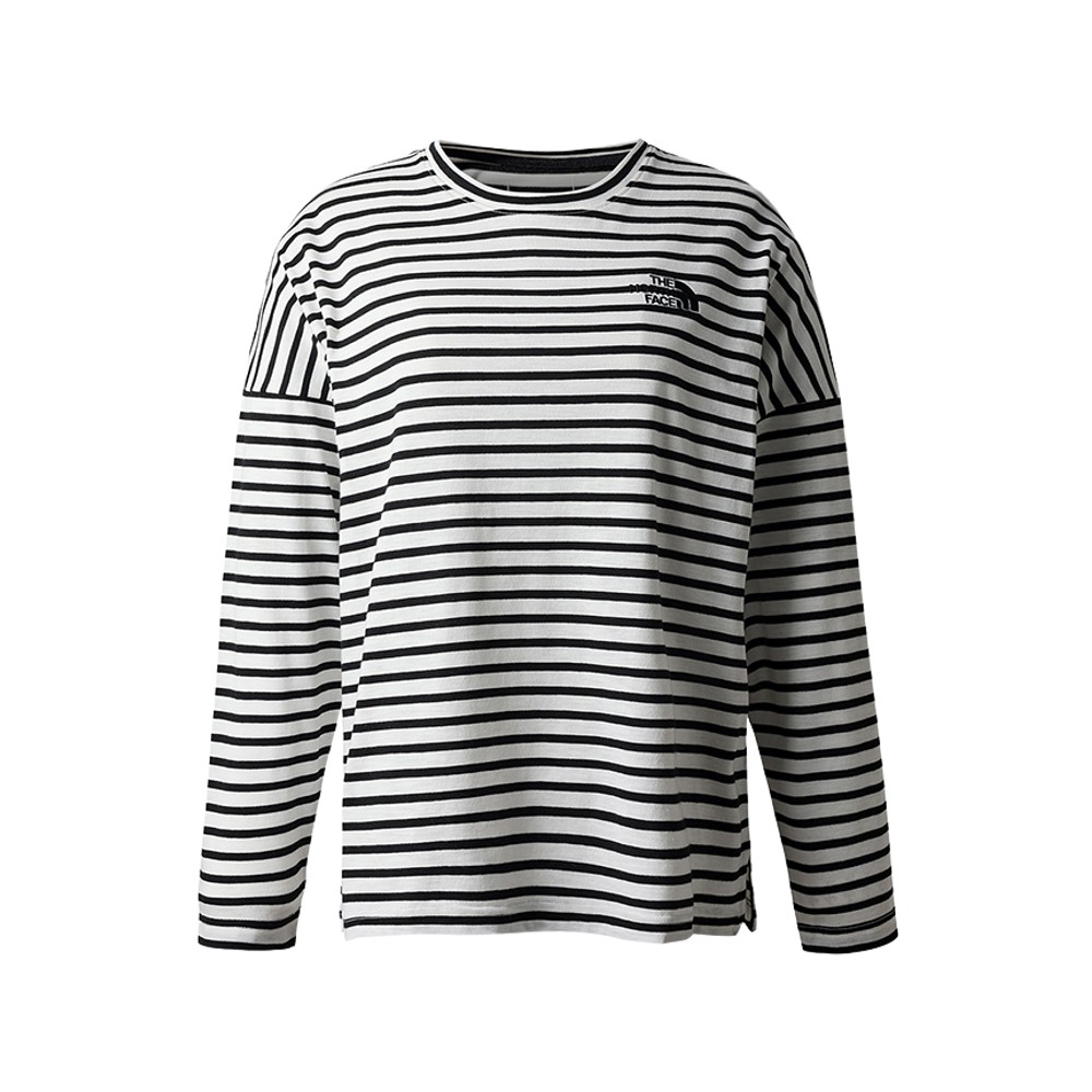 The North Face北面女款黑色舒適透氣大尺寸LOGO印花休閒長袖大學T｜88FUJK3 歷史價格詳細信息