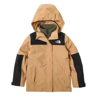 【The North Face】北面兒童棕色舒適大尺寸印花連帽外套｜89XW173 歷史價格詳細信息