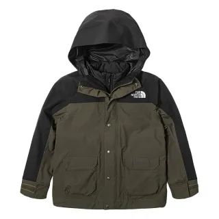 【The North Face】北面兒童黑綠拼接防水透氣保暖連帽三合一外套｜8744ROY 價格比較,價格查詢,歷史價格詳細信息
