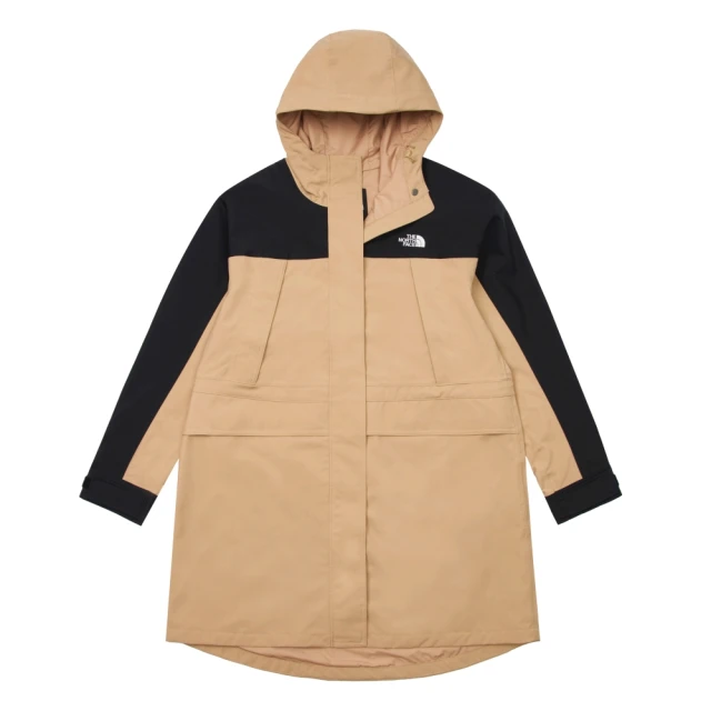The North Face北面女款卡其色防水透氣舒適保暖可調節連帽衝鋒衣｜87W3QV2 歷史價格詳細信息