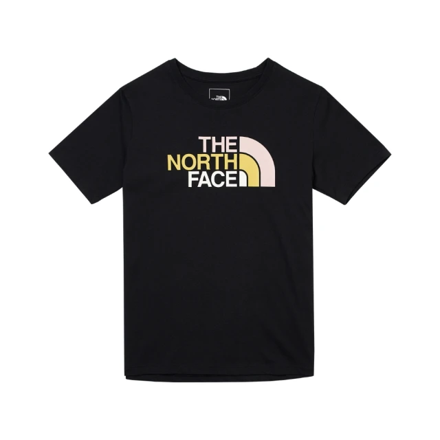 【The North Face】女 純棉品牌LOGO短袖T恤/純棉材質.圓領設計/休閒衫.運動上衣/ 88G8-QLI 米白色 歷史價格詳細信息