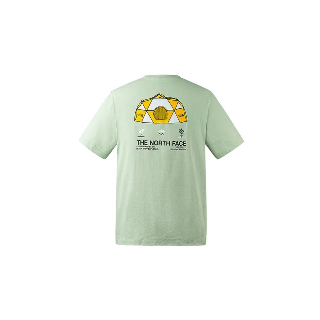 【The North Face 官方旗艦】【情侶款】北面男女款紅色純棉胸前趣味露營車印花寬鬆短袖T恤｜88GHPOJ(上衣) 歷史價格詳細信息