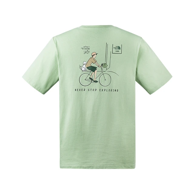 The North Face北面男女款綠色純棉舒適透氣休閒短袖T恤｜86PSNL1 歷史價格詳細信息