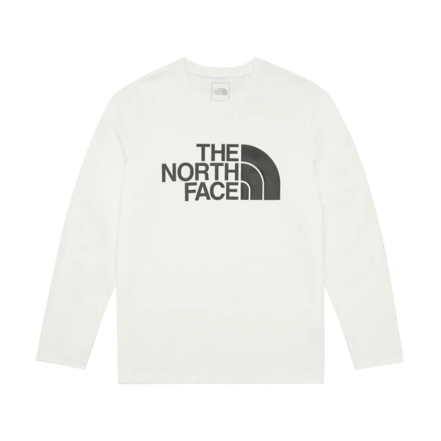 【The North Face 官方旗艦】北面男女款白色純棉舒適大尺寸品牌印花長袖T恤｜8ATCFN4 歷史價格詳細信息