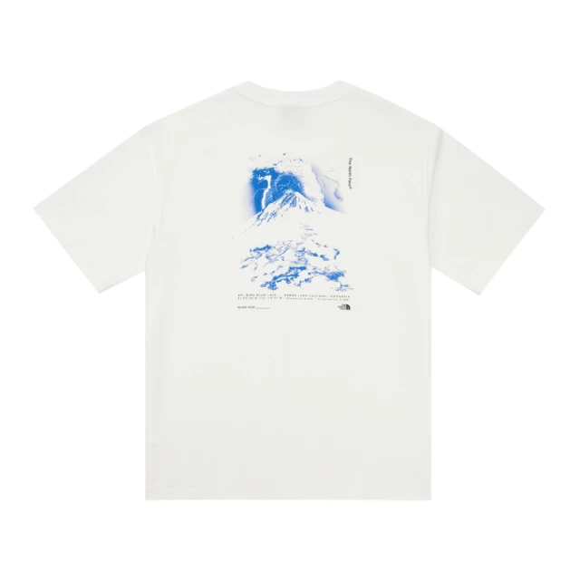 The North Face北面UE男款白色舒適重磅大尺寸藍色岩漿火山圖案短袖T恤｜8AHHFN4 歷史價格詳細信息