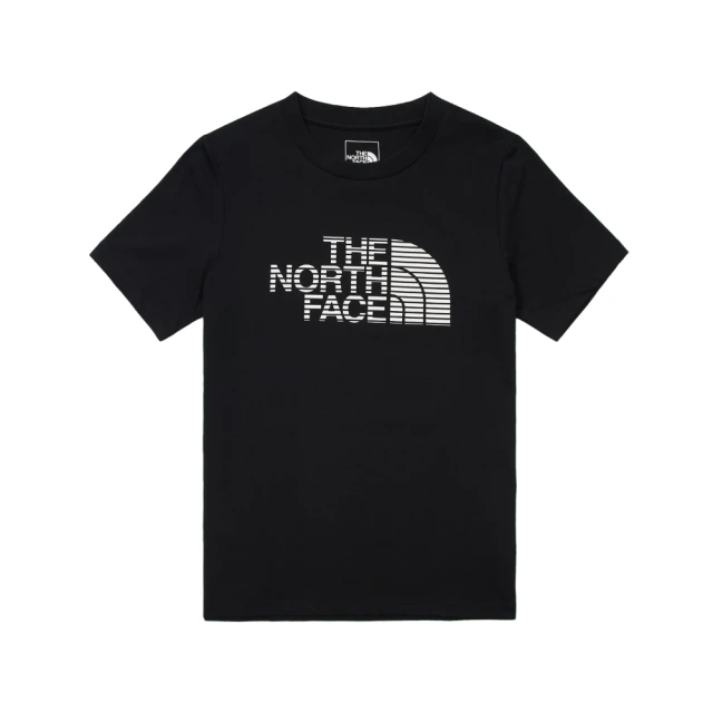 【The North Face 官方旗艦】北面兒童黑色UPF防曬品牌字樣印花長袖上衣｜8ATYJK3 歷史價格詳細信息
