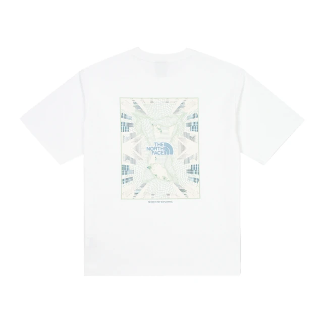 The North Face北面UE男款白色舒適重磅大尺寸藍色岩漿火山圖案短袖T恤｜8AHHFN4 歷史價格詳細信息