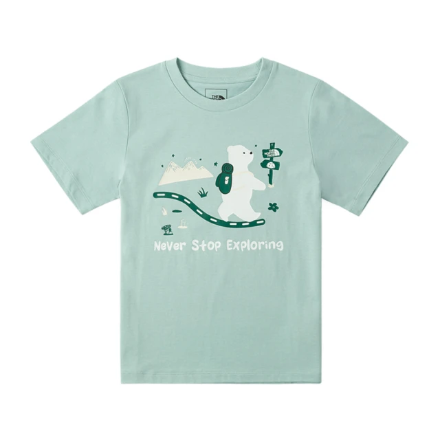 【The North Face 官方旗艦】北面兒童綠色DWR防潑水舒適保暖兩面穿抓絨外套｜8A3F5IF 歷史價格詳細信息