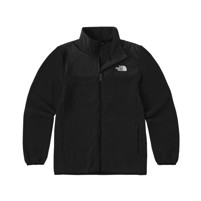 【The North Face 官方旗艦】北面兒童黑色UPF防曬品牌字樣印花長袖上衣｜8ATYJK3 歷史價格詳細信息