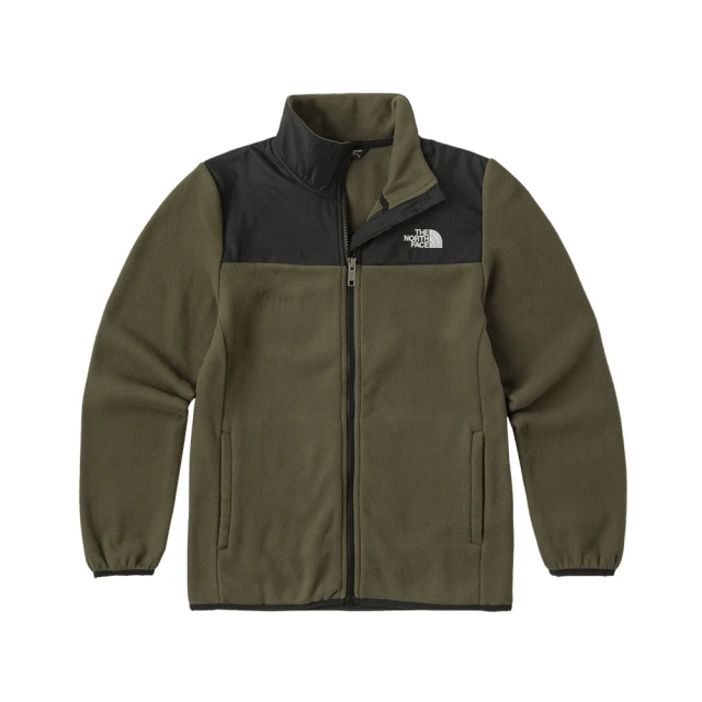 【The North Face 官方旗艦】北面兒童綠色DWR防潑水舒適保暖兩面穿抓絨外套｜8A3F5IF 歷史價格詳細信息