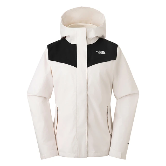 【The North Face 官方旗艦】北面女款米白色吸濕排汗經典LOGO長袖上衣｜7QUIN3N 歷史價格詳細信息