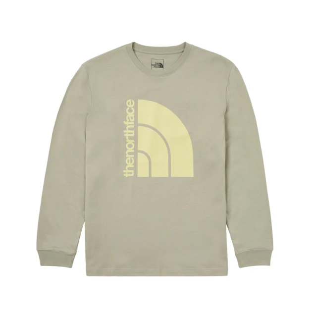 The North Face北面男女款灰色純棉舒適大尺寸品牌印花長袖T恤｜8ATC1I4 歷史價格詳細信息