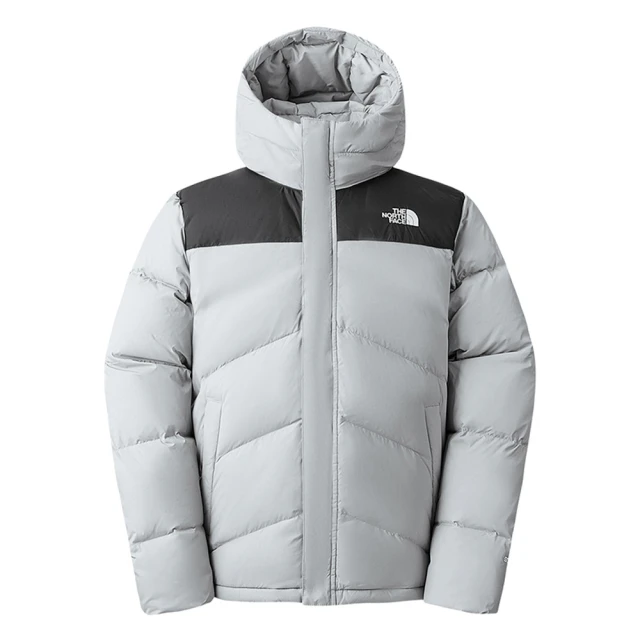 The North Face北面男款灰黑拼接DWR防潑水保暖連帽羽絨外套｜8929C3F 550蓬鬆度 歷史價格詳細信息