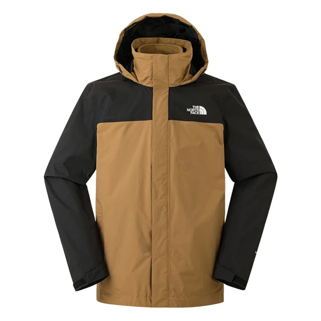 The North Face北面男款棕色DryVent防水透氣連帽羽絨外套｜83UM173 600蓬鬆度 歷史價格詳細信息