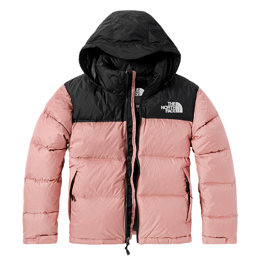 【經典ICON】The North Face北面女款粉紅色DWR防潑水連帽羽絨外套｜4R2W4YI 550蓬鬆度 歷史價格詳細信息