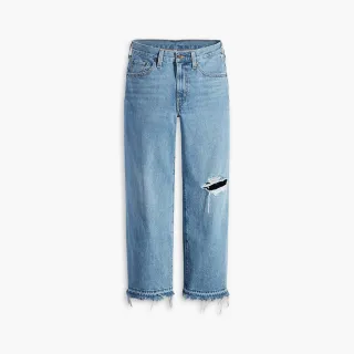 【LEVIS】女款 街頭休閒風中腰寬直筒牛仔長褲/羊毛添加/精工深藍染水洗 彈性布料 熱賣單品 A3494-0008 歷史價格詳細信息