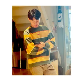 【LEVIS】男款 寬鬆落肩版針織開襟衫 / 軟黃金羊駝 X 羊毛添加 / 彈性布料 鵝黃 人氣新品 歷史價格詳細信息