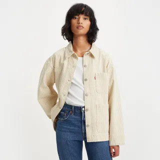 【LEVIS】女款 牛仔外套/Boyfriend寬鬆版型/Sherpa棉花絨/精工藍染水洗 熱賣單品 36137-0005 歷史價格詳細信息