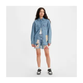 【LEVIS】女款 90年古著牛仔外套 / 寬袖設計 / 天絲棉 / 精工黑灰水洗 人氣新品 歷史價格詳細信息