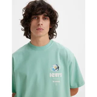 【LEVIS】男款 復古滾邊寬鬆版重磅大學T / 經典Logo / 430GSM厚棉 麻花灰 熱賣單品 歷史價格詳細信息
