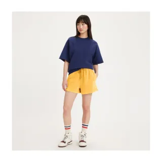Levis Gold Tab金標系列 女款 短版彈力修身短袖T恤 橘紅 A3718-0032 人氣新品 歷史價格詳細信息