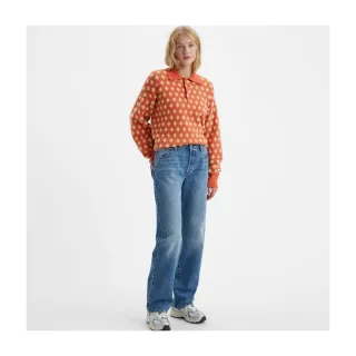 【LEVIS】女款 501 81S 上寬下窄 高腰修身排釦小直筒牛仔長褲 / 精工中藍染水洗 人氣新品 歷史價格詳細信息