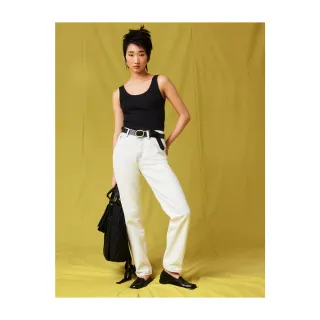 女士牛仔女高小直筒白色2024夏季新款小個子煙管女士長子 歷史價格詳細信息