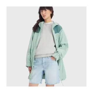 【LEVIS】女款 長版格紋襯衫羊毛外套 / 復古學院風配色 / 秋冬形象款 熱賣單品 A0716-0000 歷史價格詳細信息